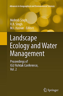 Couverture cartonnée Landscape Ecology and Water Management de 