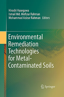 Couverture cartonnée Environmental Remediation Technologies for Metal-Contaminated Soils de 