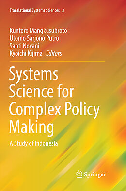 Kartonierter Einband Systems Science for Complex Policy Making von 