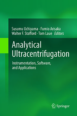 Couverture cartonnée Analytical Ultracentrifugation de 