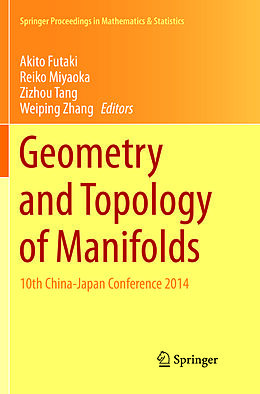 Couverture cartonnée Geometry and Topology of Manifolds de 