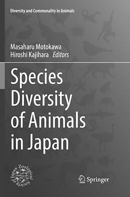 Couverture cartonnée Species Diversity of Animals in Japan de 