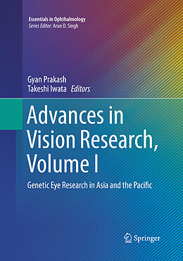 Couverture cartonnée Advances in Vision Research, Volume I de 