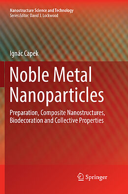 Couverture cartonnée Noble Metal Nanoparticles de Ignác Capek