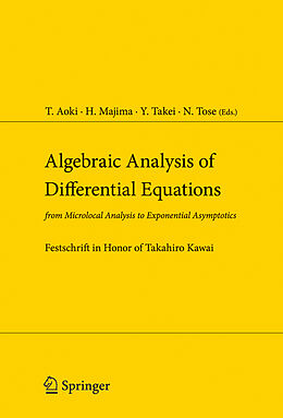 Livre Relié Algebraic Analysis of Differential Equations de 