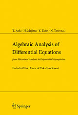 eBook (pdf) Algebraic Analysis of Differential Equations de Takashi Aoki, Hideyuki Majima, Yoshitsugu Takei