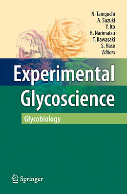 Couverture cartonnée Experimental Glycoscience de 