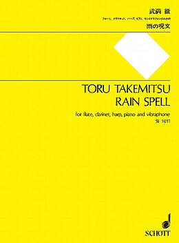 Toru Takemitsu Notenblätter RAIN SPELL FOR FLUTE, CLARINET