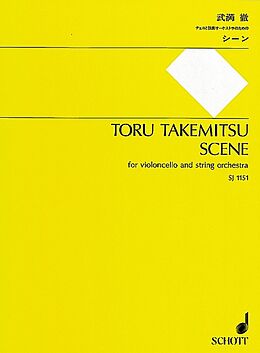 Toru Takemitsu Notenblätter Scene für Violoncello und