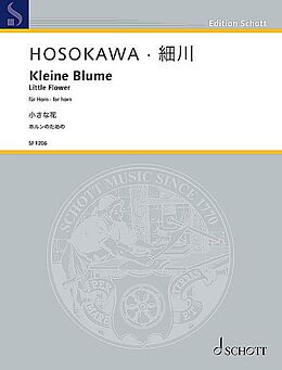 Toshio Hosokawa Notenblätter Kleine Blume