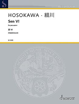 Toshio Hosokawa Notenblätter Sen VI