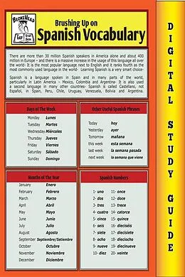 E-Book (epub) Spanish Vocabulary (Blokehead Easy Study Guide) von The Blokehead