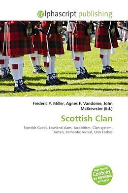 Couverture cartonnée Scottish Clan de 