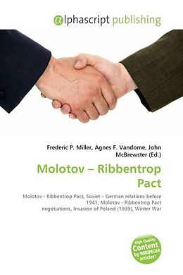 Couverture cartonnée Molotov - Ribbentrop Pact de 