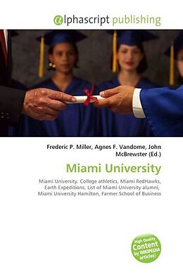 Couverture cartonnée Miami University de 