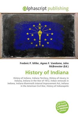 Couverture cartonnée History of Indiana de 