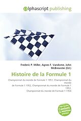 Couverture cartonnée Histoire de la Formule 1 de 