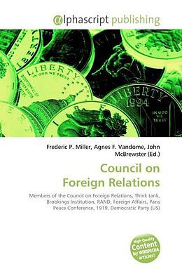 Kartonierter Einband Council on Foreign Relations von 