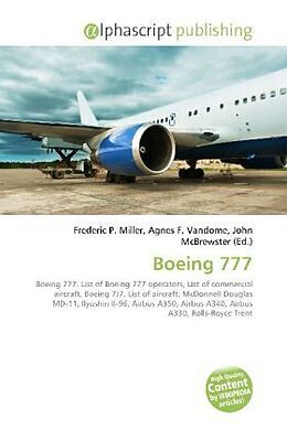 Couverture cartonnée Boeing 777 de 