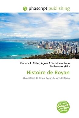 Couverture cartonnée Histoire de Royan de 