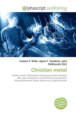 Couverture cartonnée Christian metal de 