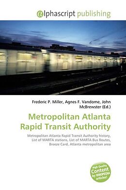 Couverture cartonnée Metropolitan Atlanta Rapid Transit Authority de 