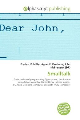 Couverture cartonnée Smalltalk de 