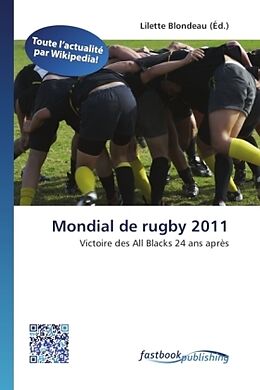 Couverture cartonnée Mondial de rugby 2011 de 