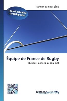 Couverture cartonnée Équipe de France de Rugby de 