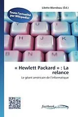 Kartonierter Einband (Kt) « Hewlett Packard » : La relance von 