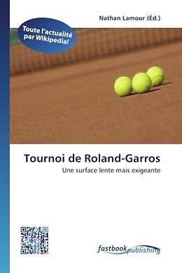 Couverture cartonnée Tournoi de Roland-Garros de 