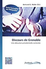 Couverture cartonnée Discours de Grenoble de 