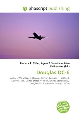 Couverture cartonnée Douglas DC-6 de 