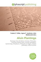 Couverture cartonnée Alvin Plantinga de 