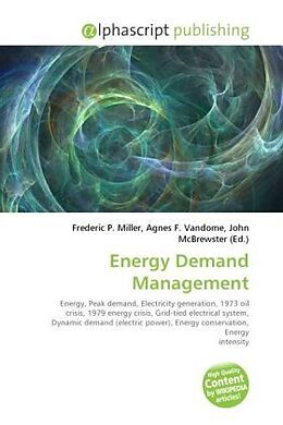 Couverture cartonnée Energy Demand Management de 