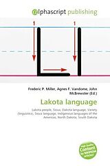 Couverture cartonnée Lakota language de 