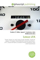 Couverture cartonnée Lexus LFA de 