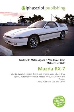 Couverture cartonnée Mazda RX-7 de 