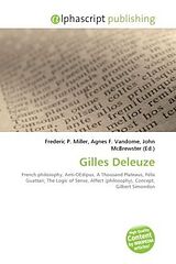 Couverture cartonnée Gilles Deleuze de 