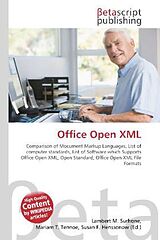 Couverture cartonnée Office Open XML de 