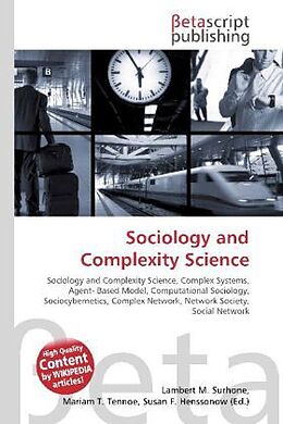 Couverture cartonnée Sociology and Complexity Science de 