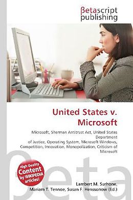 Kartonierter Einband United States v. Microsoft von 