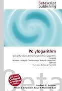 Kartonierter Einband Polylogarithm von 