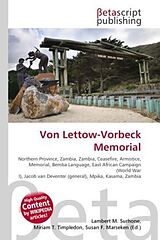 Couverture cartonnée Von Lettow-Vorbeck Memorial de 