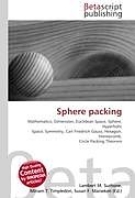 Couverture cartonnée Sphere packing de 
