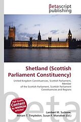 Couverture cartonnée Shetland (Scottish Parliament Constituency) de 