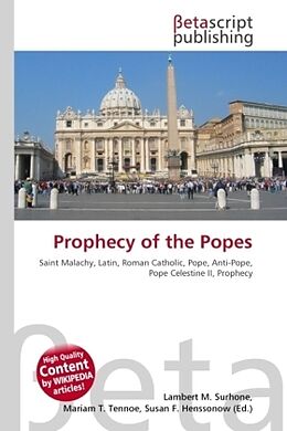 Couverture cartonnée Prophecy of the Popes de 