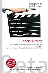 Couverture cartonnée Robert Altman de 