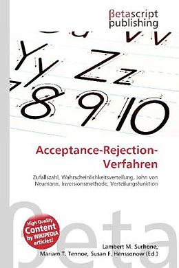 Kartonierter Einband Acceptance-Rejection-Verfahren von 