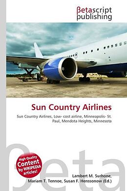 Couverture cartonnée Sun Country Airlines de 